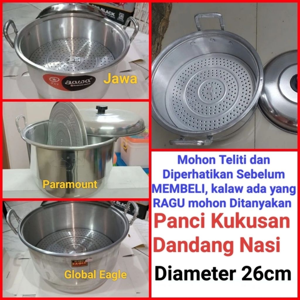 langseng nasi dandang nasi panci langseng panci kukusan diameter 26cm