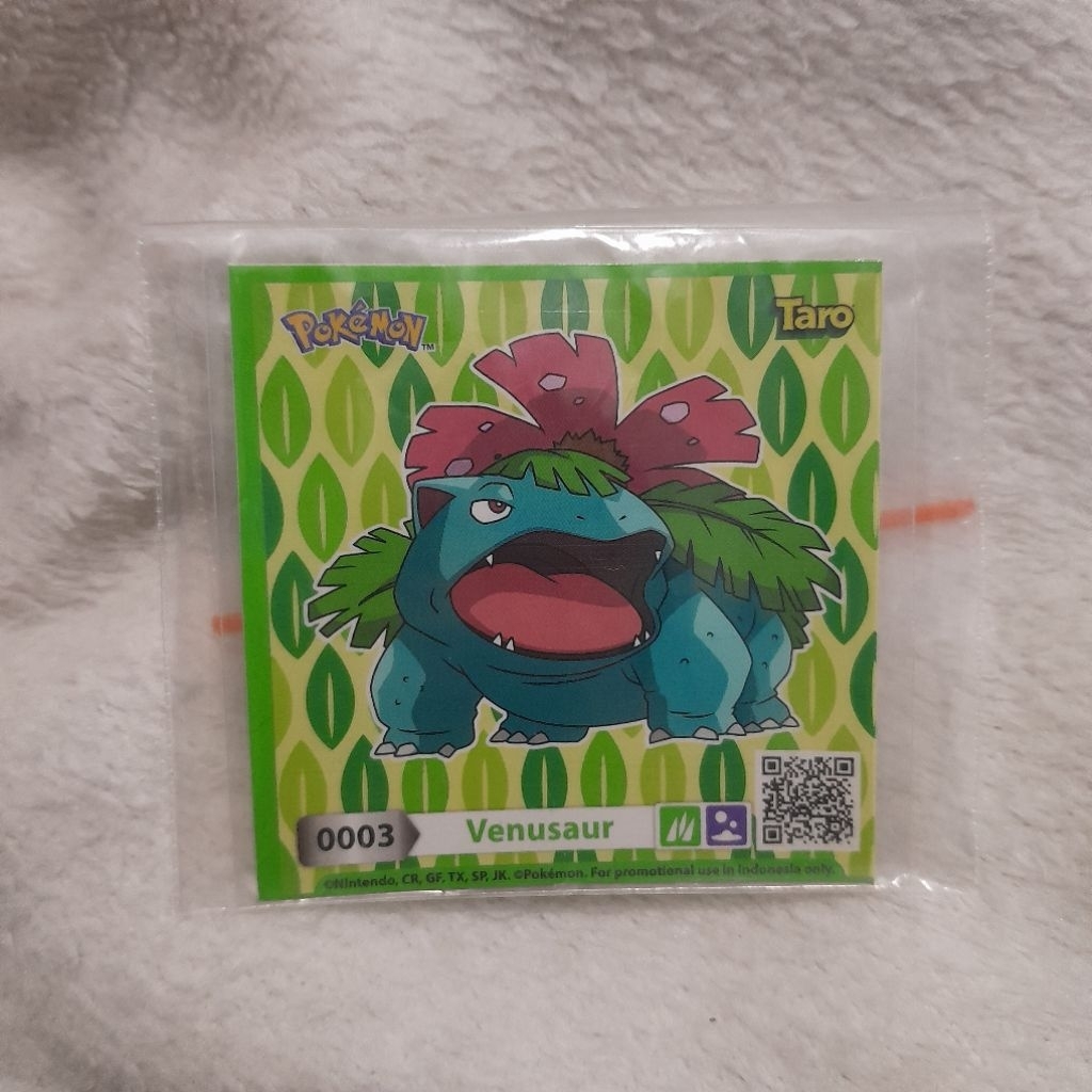 STIKER POKEMON TARO VENUSAUR [BONUS KARTU BULK POKEMON]