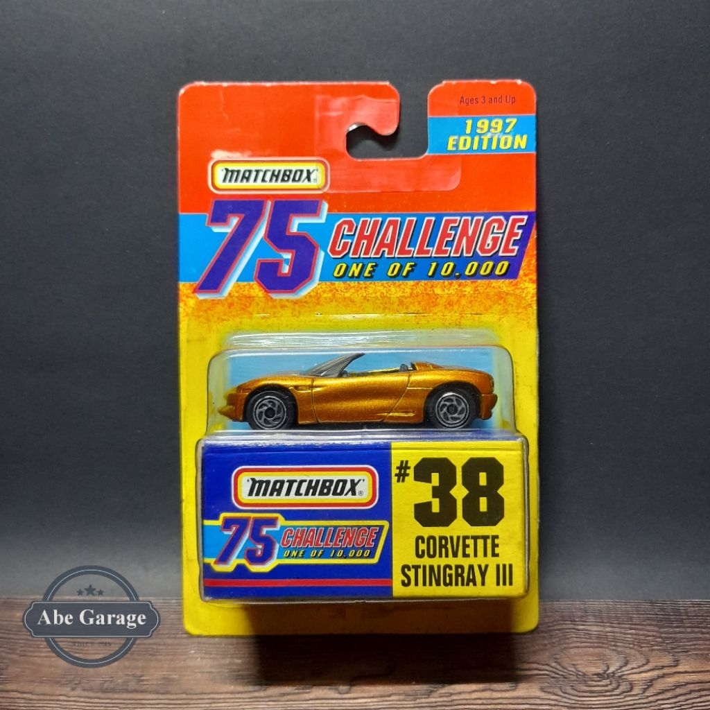 Matchbox Corvette Stingray III 75 Challenge 1of 10.000 edition 1997