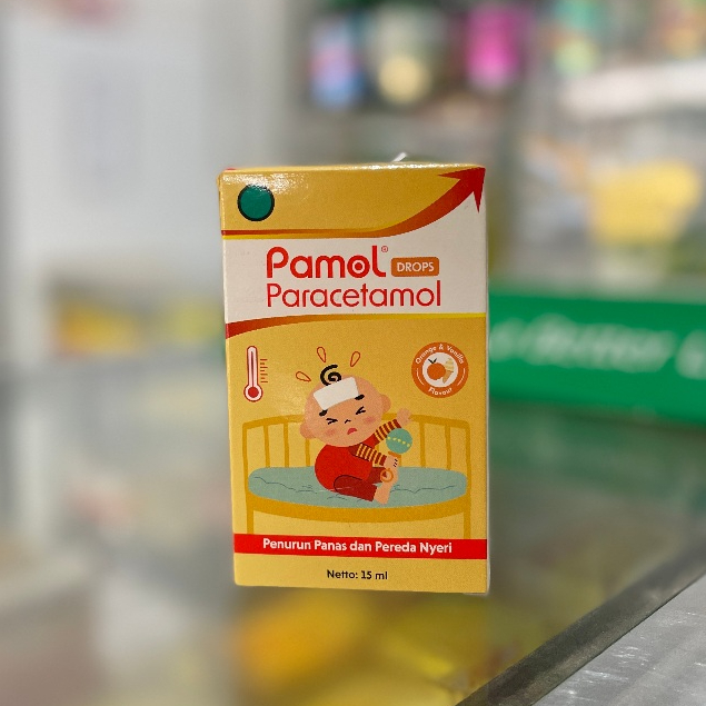PAMOL Drop 15ml Meredakan Nyeri Demam Anak Paracetamol 6-12 Tahun