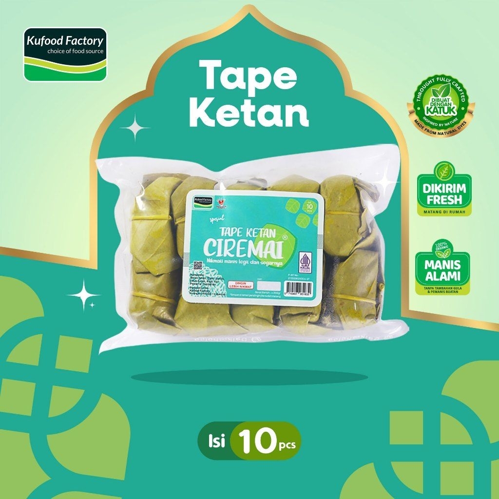 Tape Ketan Kuningan Jawa Barat isi 10 Fresh & Legit