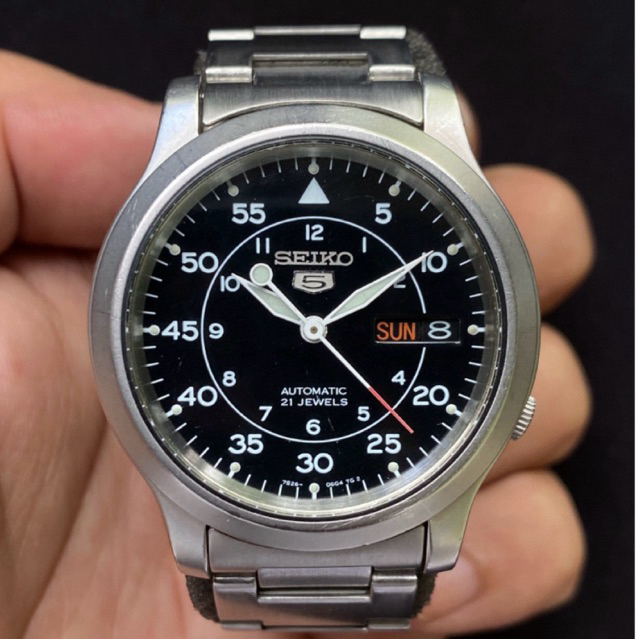 (SOLD OUT) Seiko 5 SNK809 Military Black Flieger 7s26-02J0