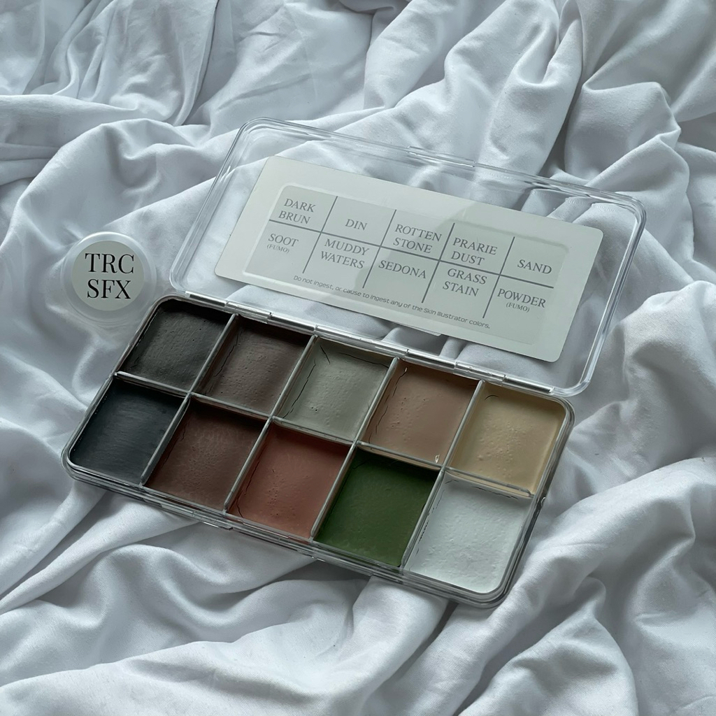 Grunge Alcohol Paint Pallete Makeup SFX Skin Illustrator Special Effects Bruise Wheel