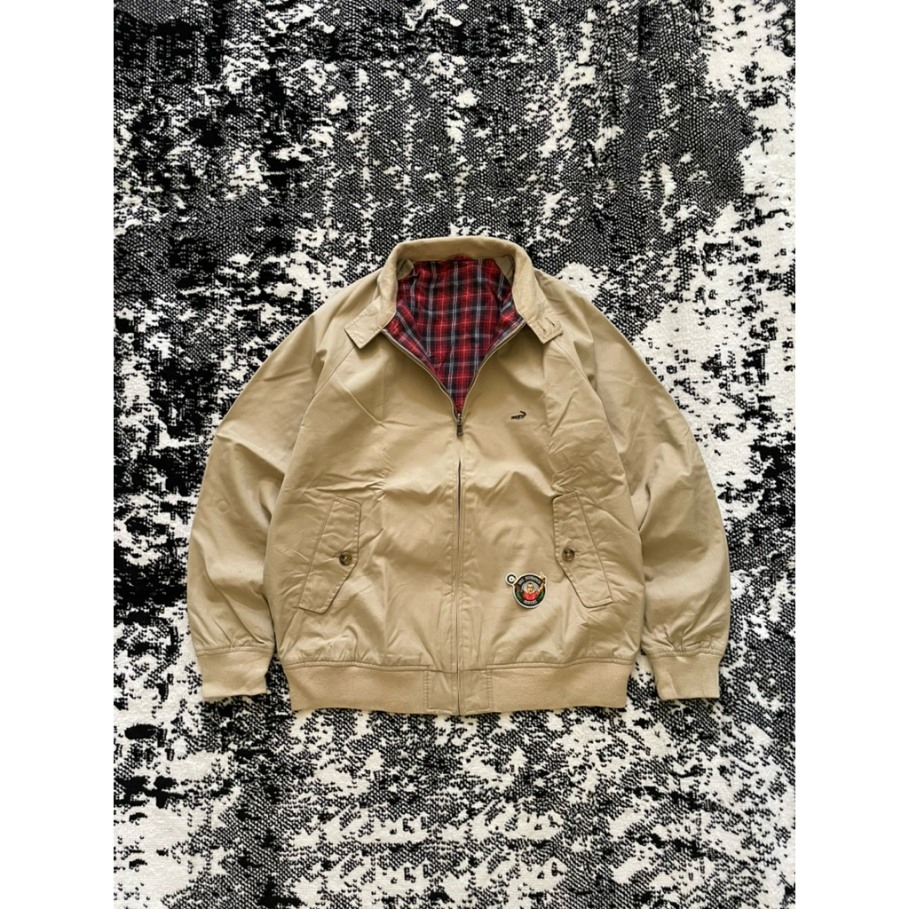 Crocodile Full Tartan Japanese Fabric Harrington Jakett Size L