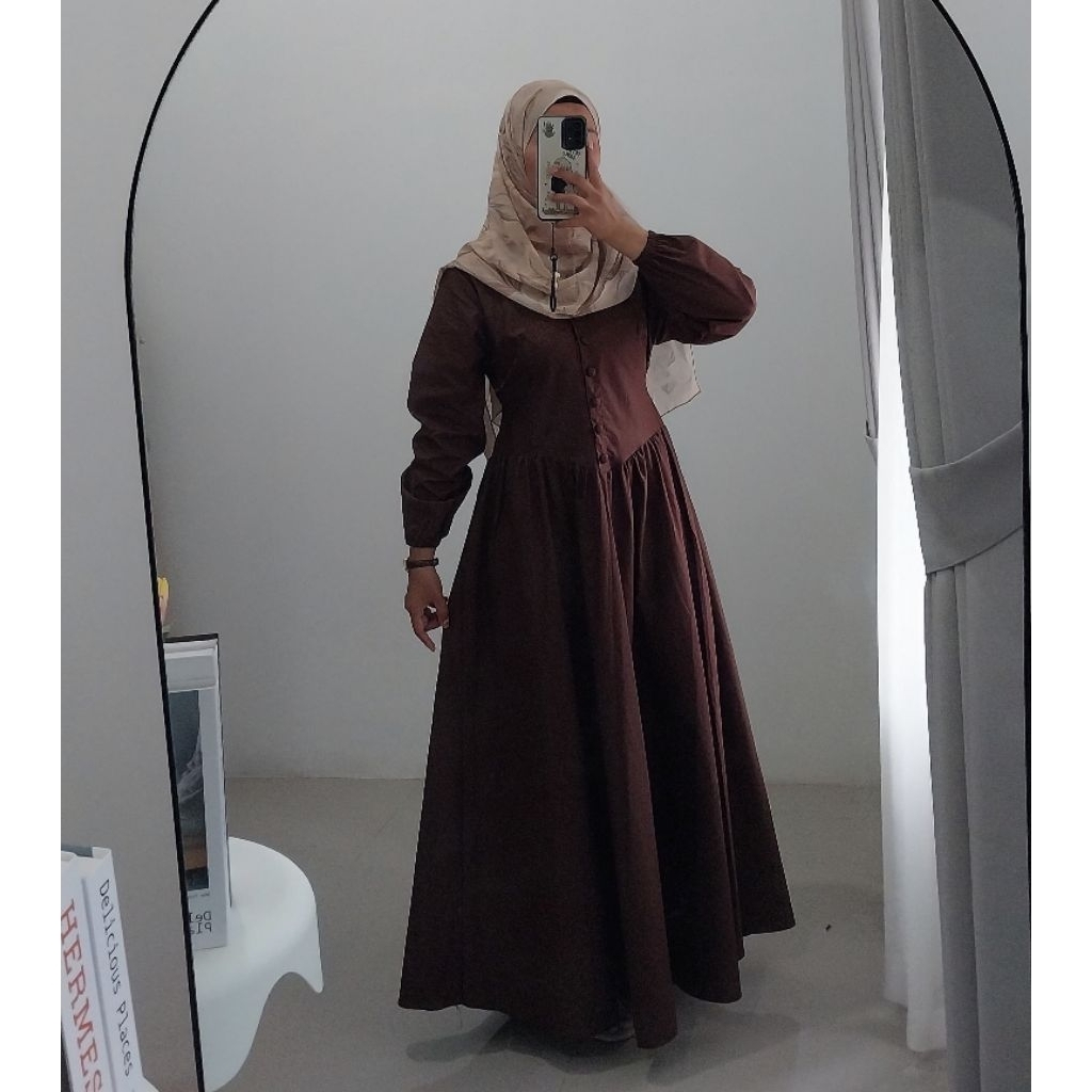 STUFFIZA.ID - Sarah Dress / Tesa Dress / Gamis Lebaran Katun / Gamis Jumbo