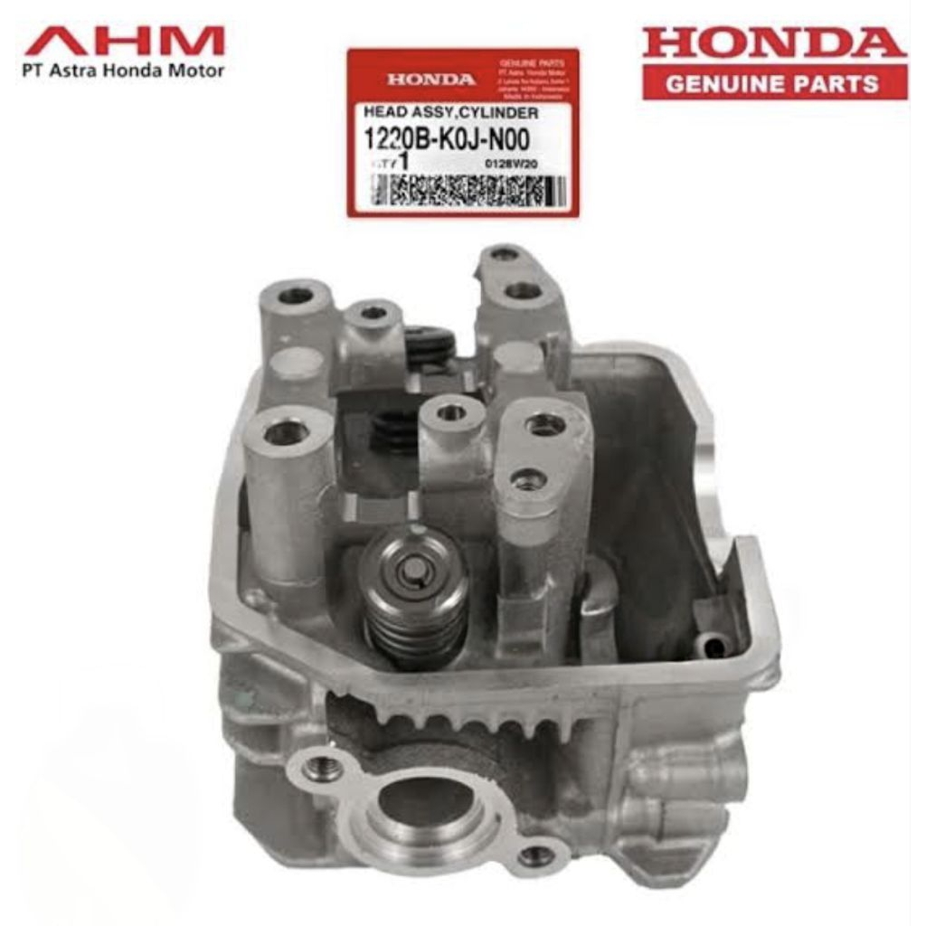 CYLINDER HEAD ASSY KEPALA SILINDER GENIO 1220B-K0J-N00 ORIGINAL HONDA AHM
