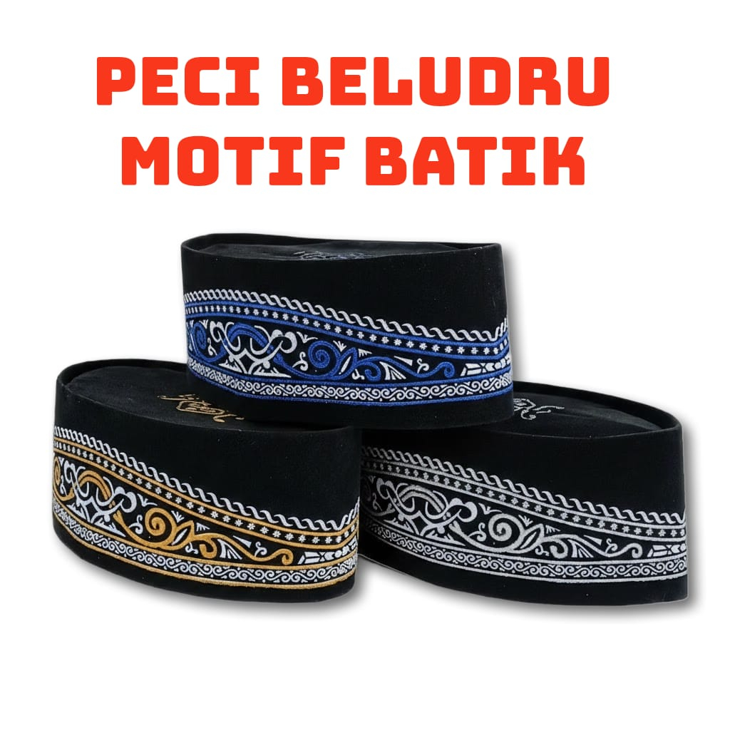 Peci Songkok Motif Batik Dewasa