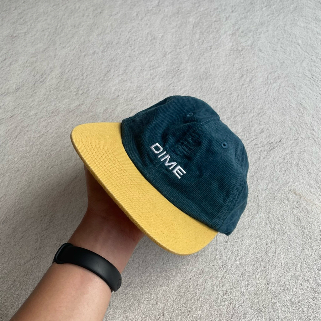 topi 6 panel  Dime skateboard Importens corduroy cap