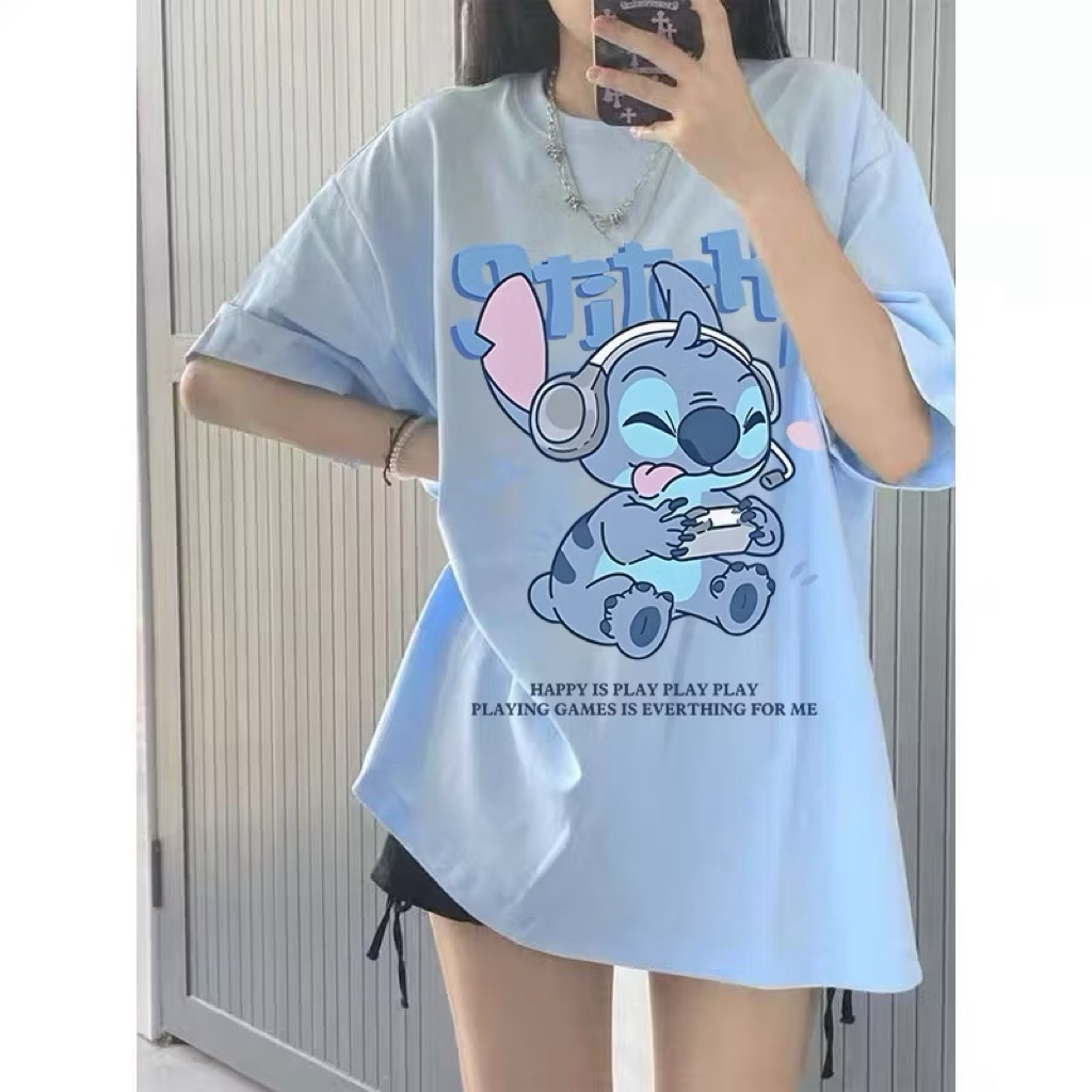 Kaos Wanita Oversize Little Monster playing games Style baju atasan wanita terbaru| Kaos baju Wanita