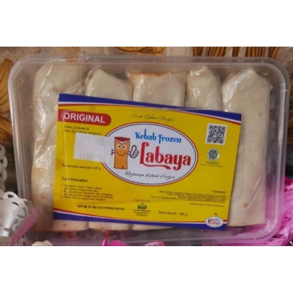 10 Kebab Mini Suroboyo Labaya Full Beef - 100% Daging Sapi, Mini, Frozen (original)