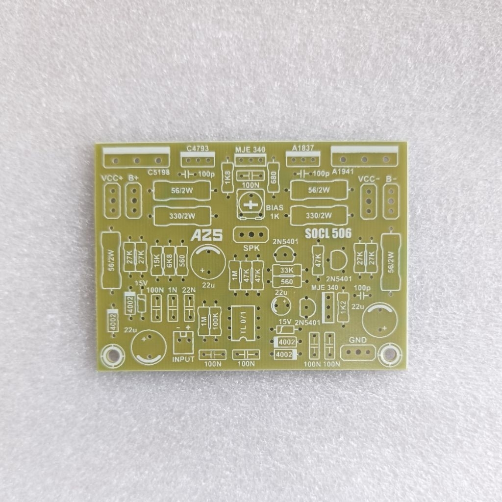 PCB Power Amplifier SOCL 506 TEF Bias Servo Fiber FR4