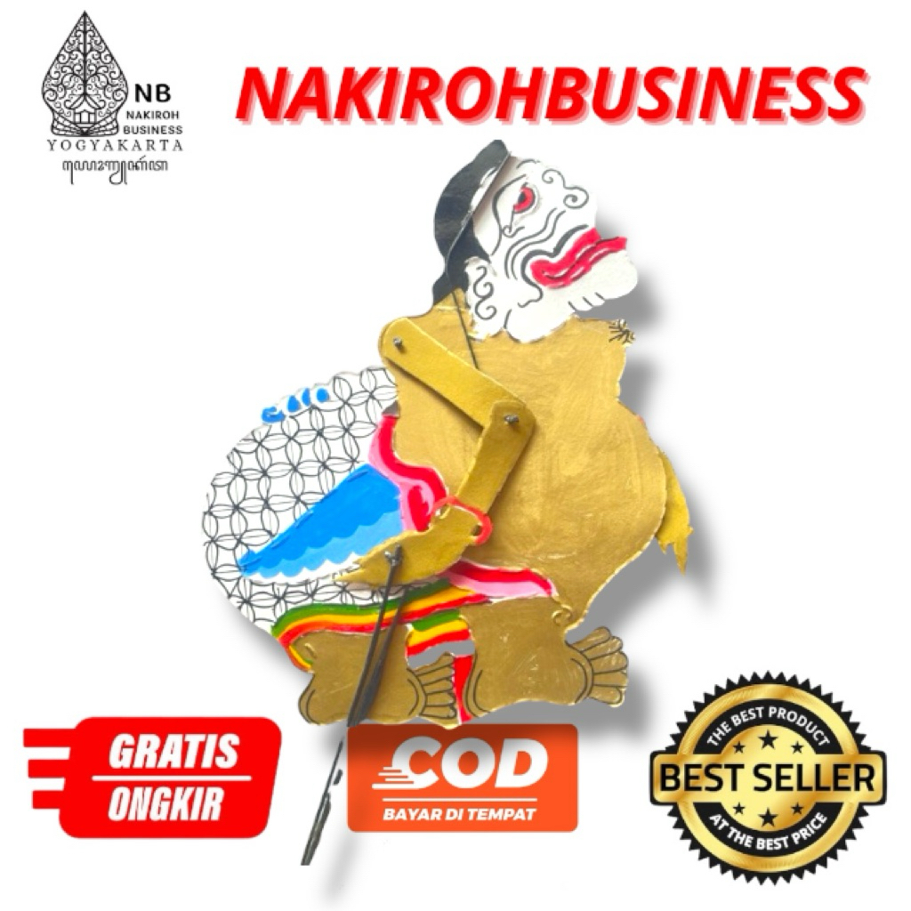 NAKIROHBUSINESS Wayang Kertas Semar Gareng Petruk Bagong Kualitas Bagus