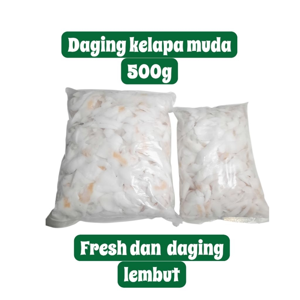 Daging kelapa Muda Frozen Grad B / Kelapa Muda 500gr