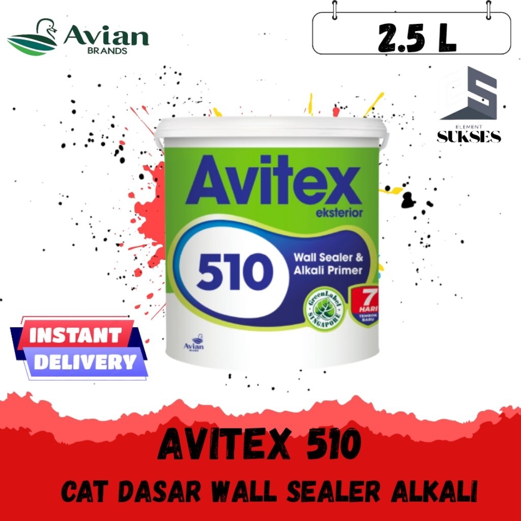AVITEX 510 WALL SEALER ALKALI CAT TEMBOK DASAR EKSTERIOR 2.5L