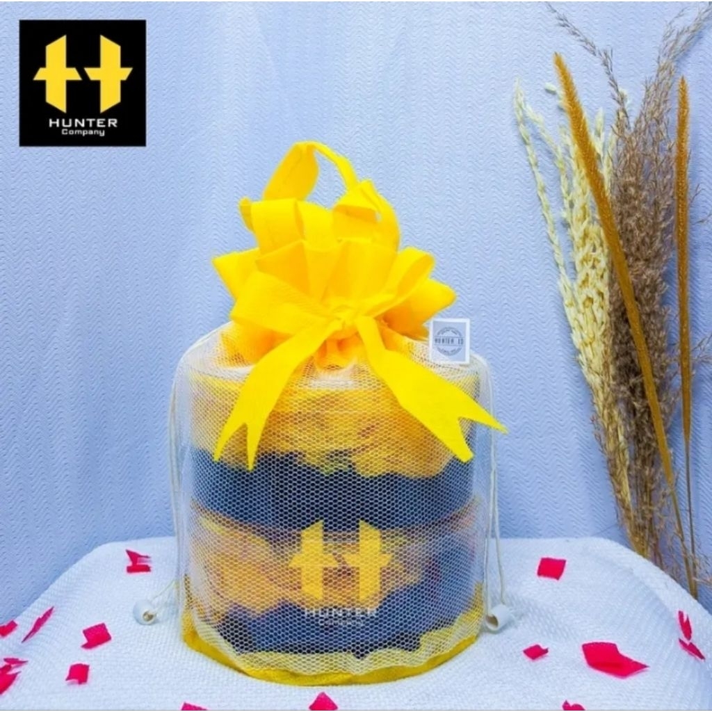 (ISI 10 Pcs) Tas toples  kue kering 2 susun/Tas hampers lebaran/Tas toples kombinasi/Tas kue kering/
