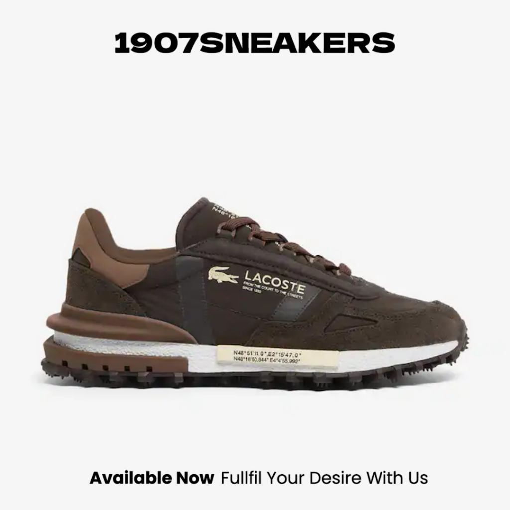 Sepatu Sneakers Pria Lacoste Elite Active - Brown LAC51SMA0042