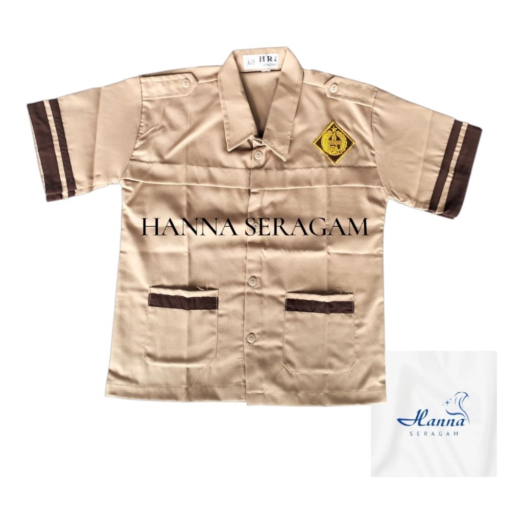 Baju Pramuka siaga lengan pendek laki2/Seragam sekolah/SD/MI/TK