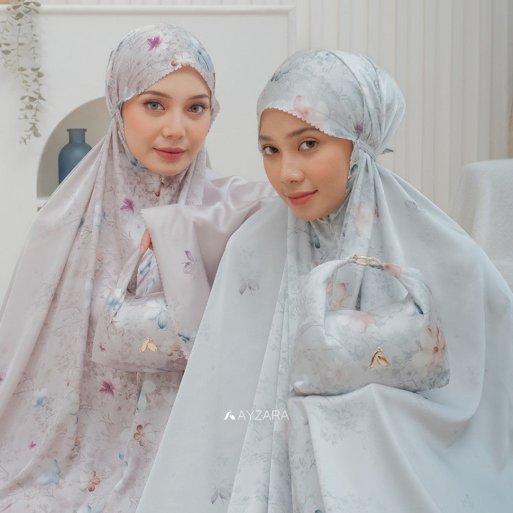 AYZARA - Mukena Dewasa Silk Motif Mewah Hanum Series