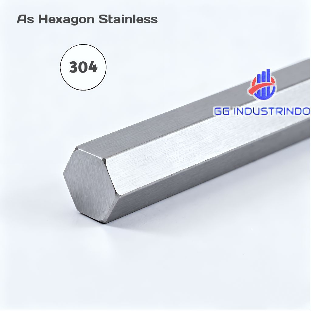 AS HEXAGON STAINLESS 35MM | AS SUS304 SEGI ENAM PER 1CM