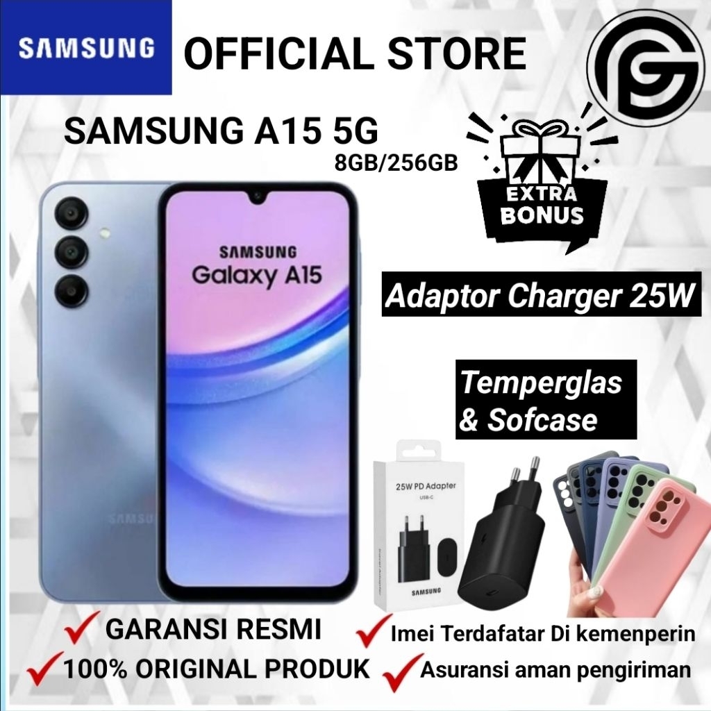 Samsung Galaxy A15 5G Ram 8/256GB Bergaransi Resmi samsung indonesia
