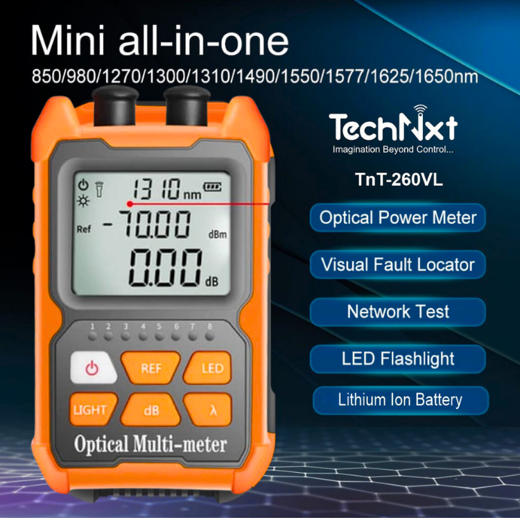 BARU OPM 2 in 1 Optical Power Meter 2 in1 VFL Network Test Gelombang Alat Tester Fiber Optik 6dBm