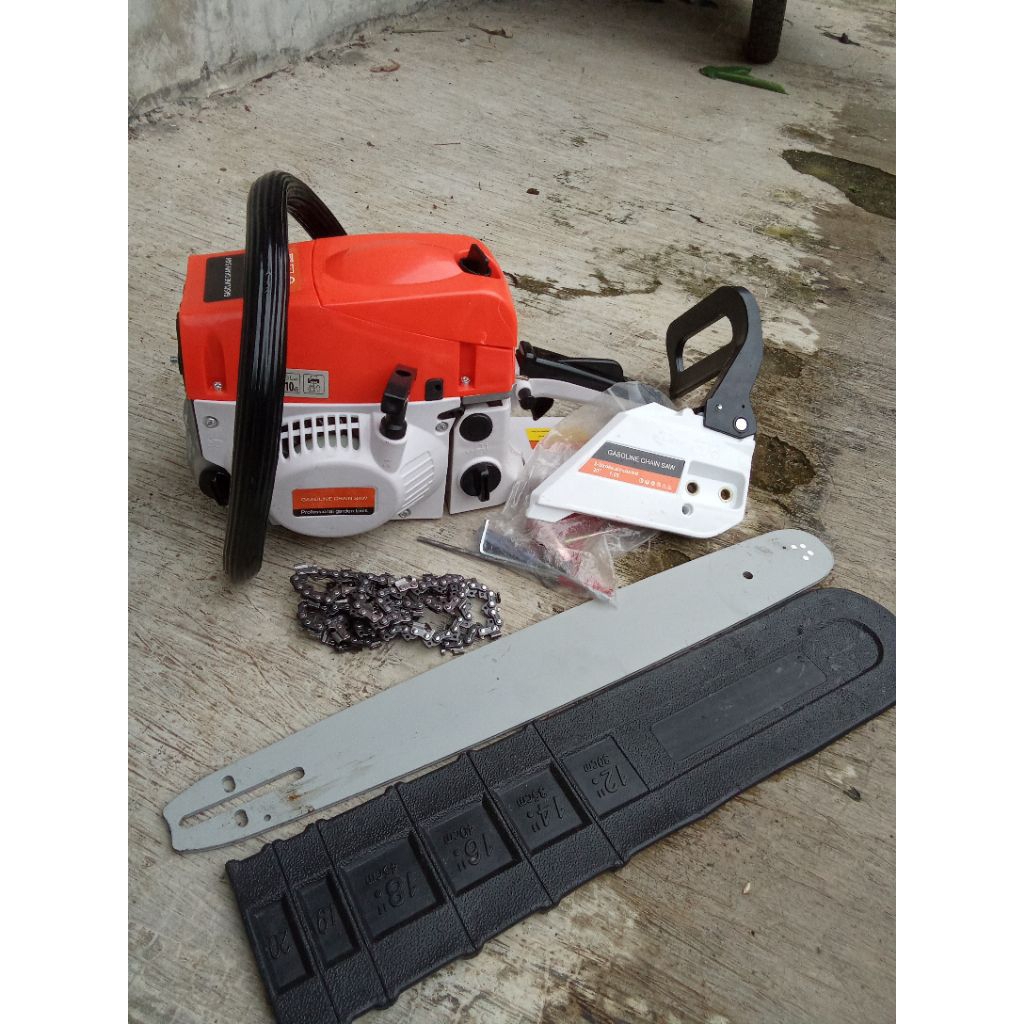 mesin potong kayu sinso oranye