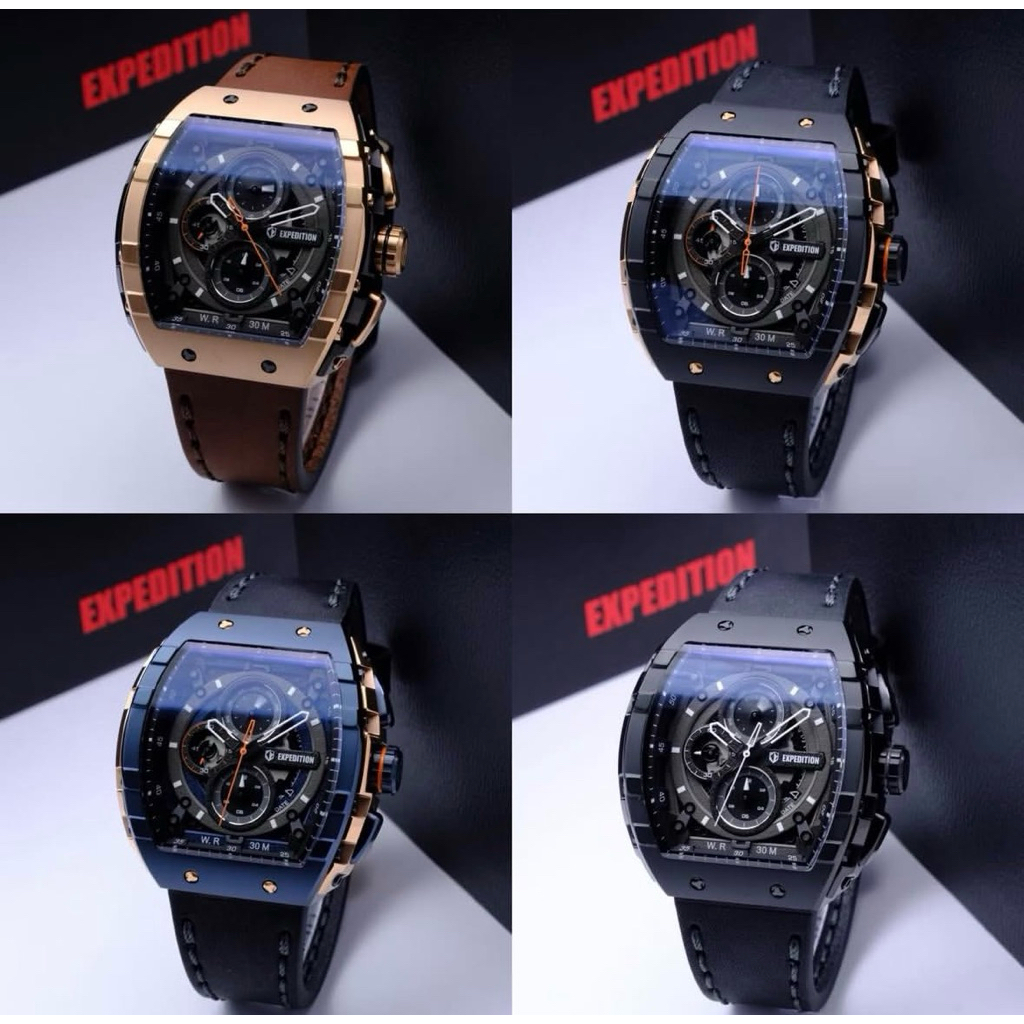 JAM TANGAN PRIA Expedition 6782 ORIGINAL Tali Original Expedition