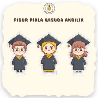 Figur Piala Wisuda Akrilik (FIGUR SAJA)