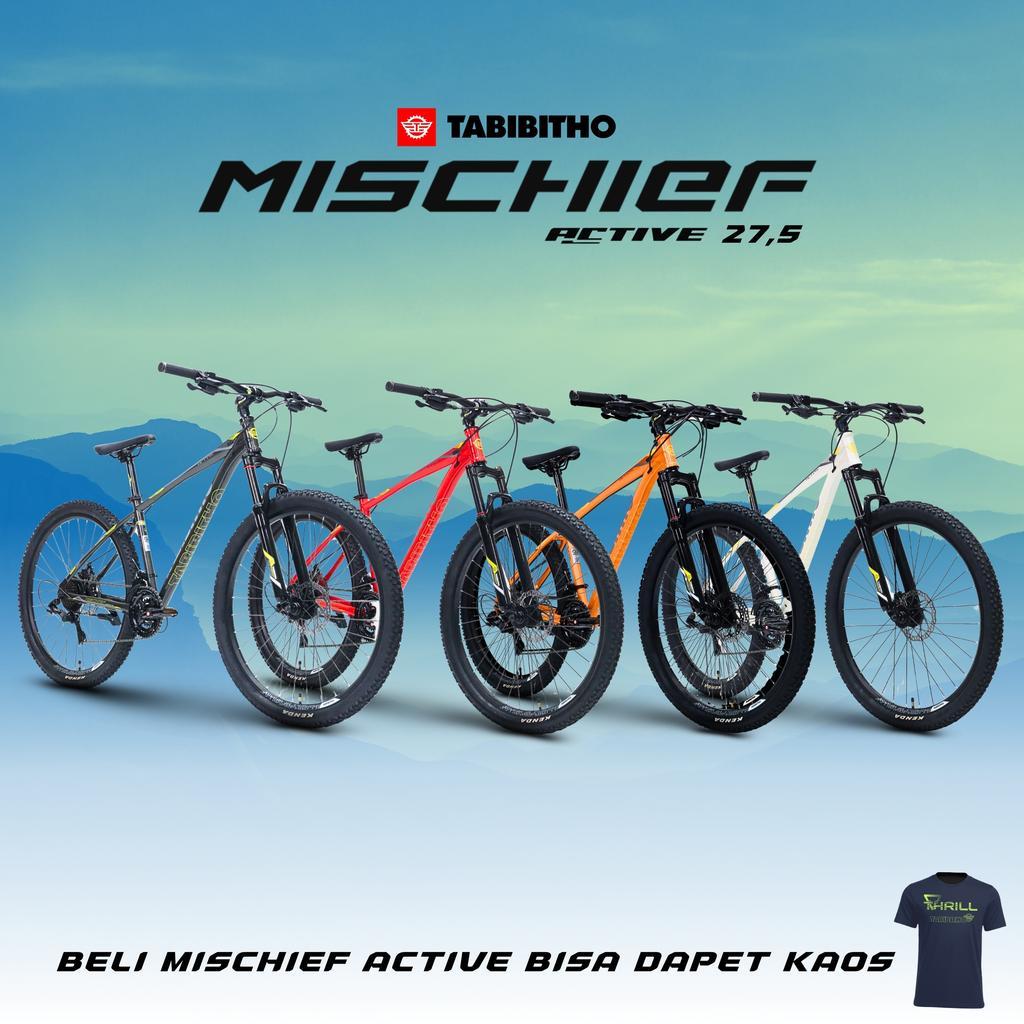 SEPEDA GUNUNG 27.5 MTB TABIBITHO MISCHIEF ACTIVE - FRAME HI TEN STEEL
