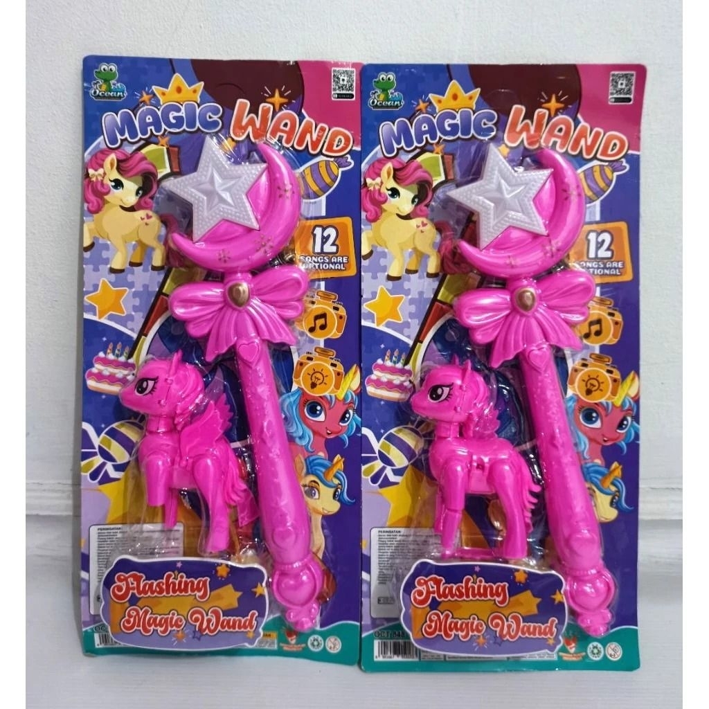 Mainan Anak Tongkat Sihir Kuda Poni Flashing Magic Wand Tongkat Peri Kudapony Bisa Bunyi Nyala Lampu