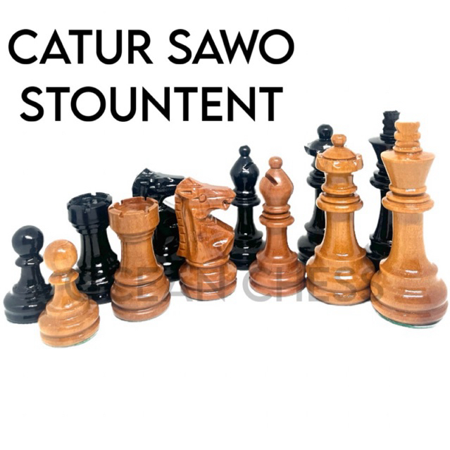 Bidak catur Kayu sawo model STOUNTENT