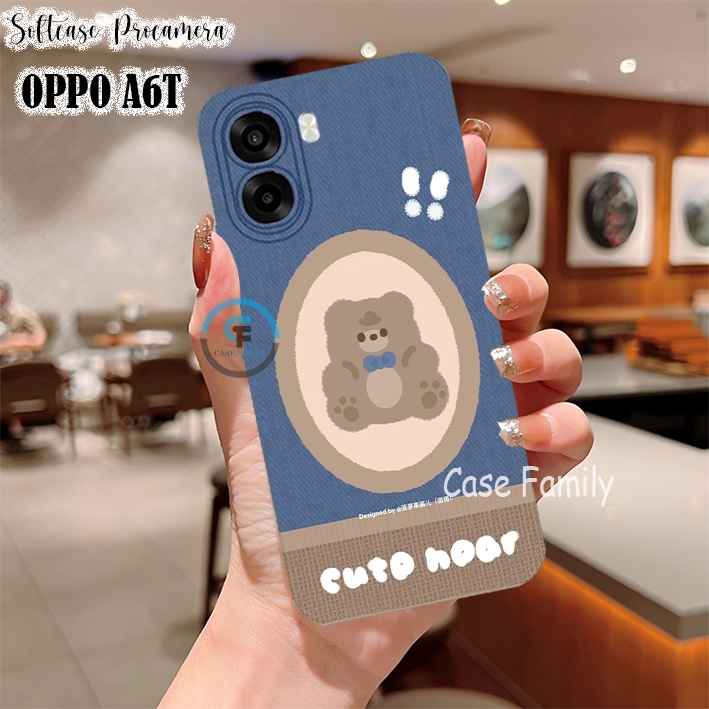 Fashion case for Oppo A6T 2026 - A6 - A6x - A6T Pro Motif bear lucu Case Premium kekinian