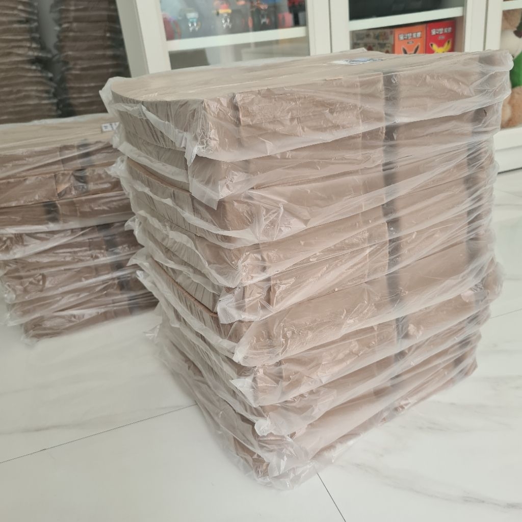 [1 BOX = 10 PAK = 1.000 PC] Kotak Kue / Snack Box Kraft R Series Tanpa Laminasi