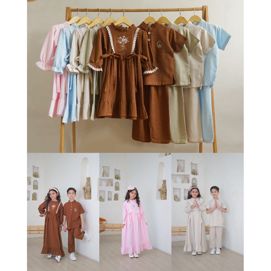 KIRANA & KHAZAN | QF APPROVED | BAJU LEBARAN ANAK | BAJU COUPLE LEBARAN ANAK