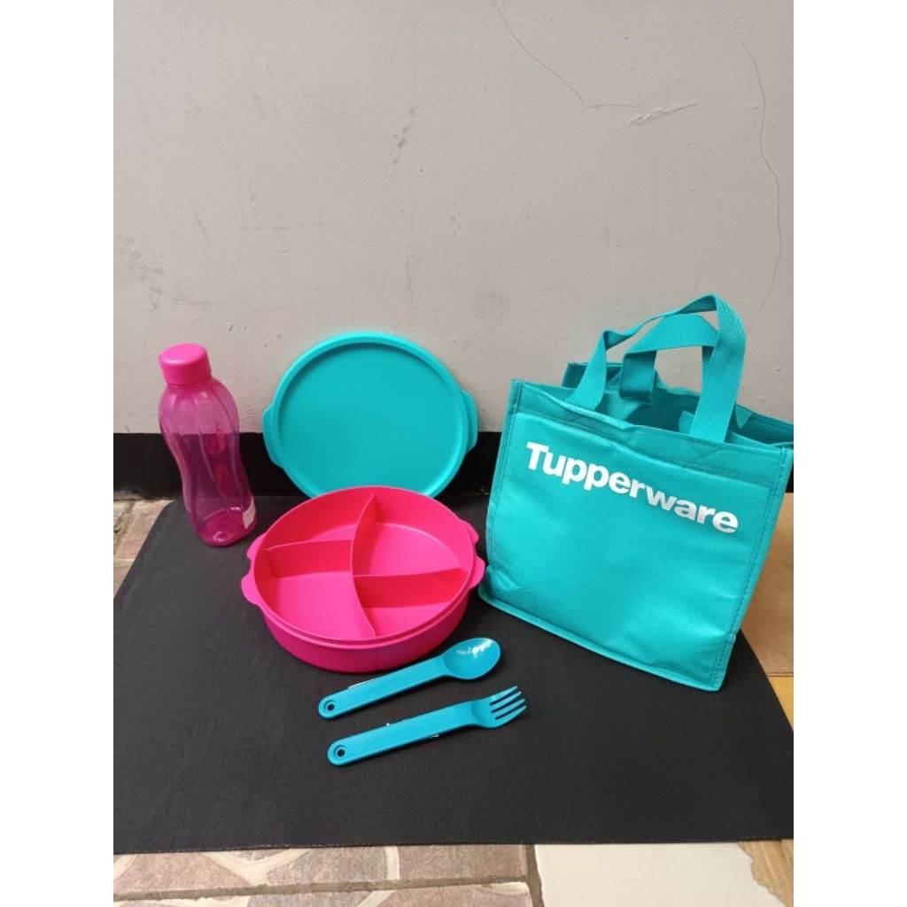 FIT TO GO SET TOSCA PINK -Tupperware - Tempat Bekal