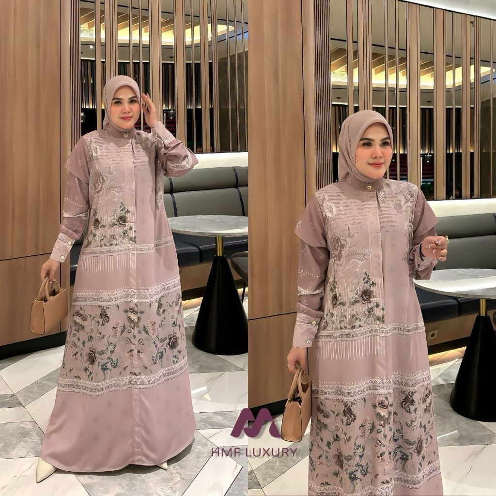 Kaluna Dress  Gamis  busui Hmf Original Premium