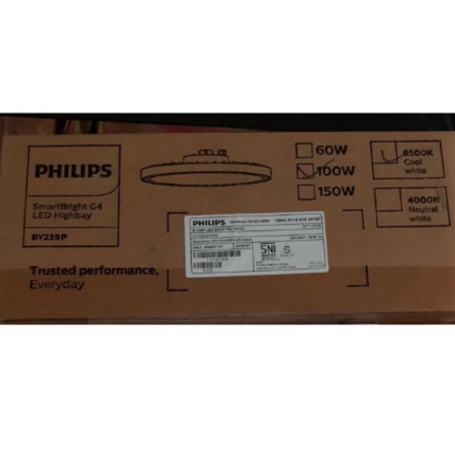 Highbay philips model ufo 100w BY239P Led120 philips