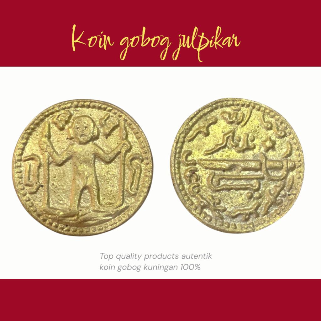 Koin Gobog yasin kuningan koleksi tradisional