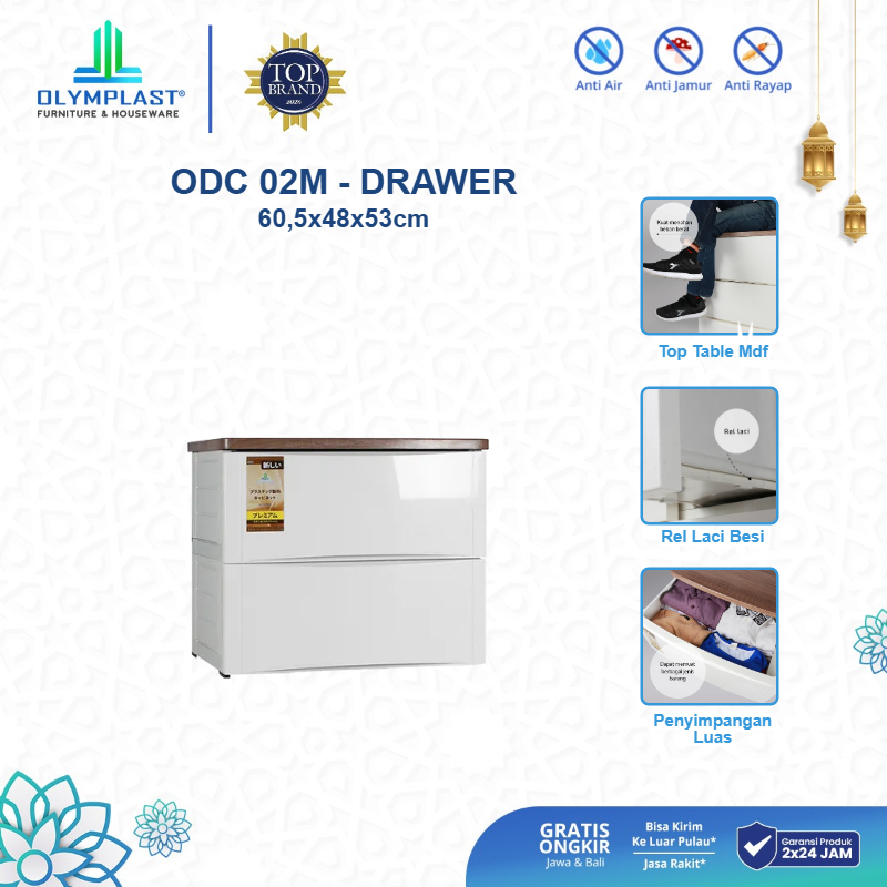 Olymplast ODC 02 M Drawer Cabinet Laci Penyimpanan