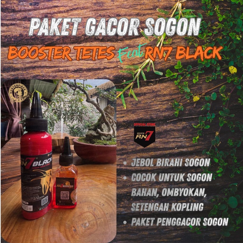 RN7 BOOSTER TETES + RN7 BLACK paket gacor untuk pakan harian dan lomba sogon kesayangan Anda