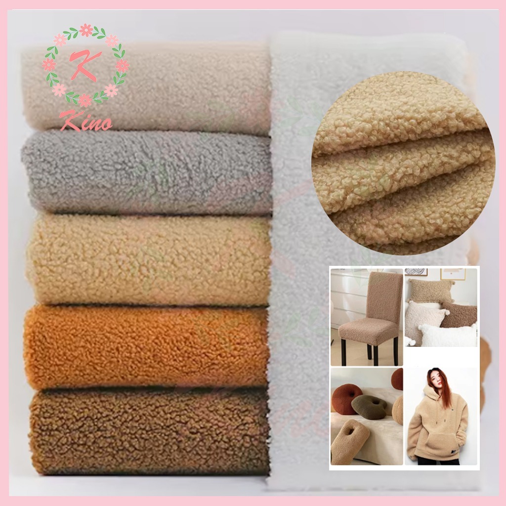 [GROSIR] Kain Bulu Domba Polos Premium Quality – Tekstur Lembut, Hangat, Tidak Mudah Rontok – Bahan 