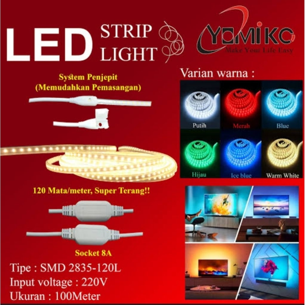 YOMIKO LED STRIP SMD 2835 / METER
