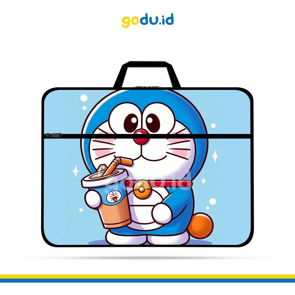GODU | Tas Laptop Motif Karakter Lucu | Tas Laptop Cordura Printing 14-15 Inch Premium