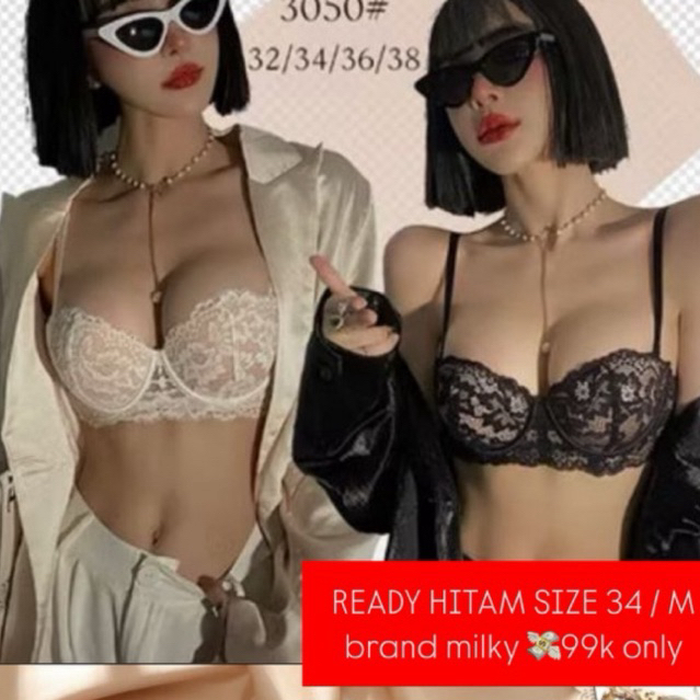 READYSTOCK BRA PUSHUP MILKY BANGKOK