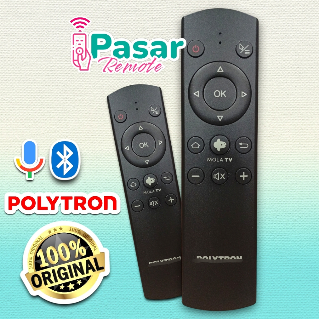 REMOT POLYTRON MOLA TV SMART ANDROID ORIGINAL VOICE BLUETOOTH