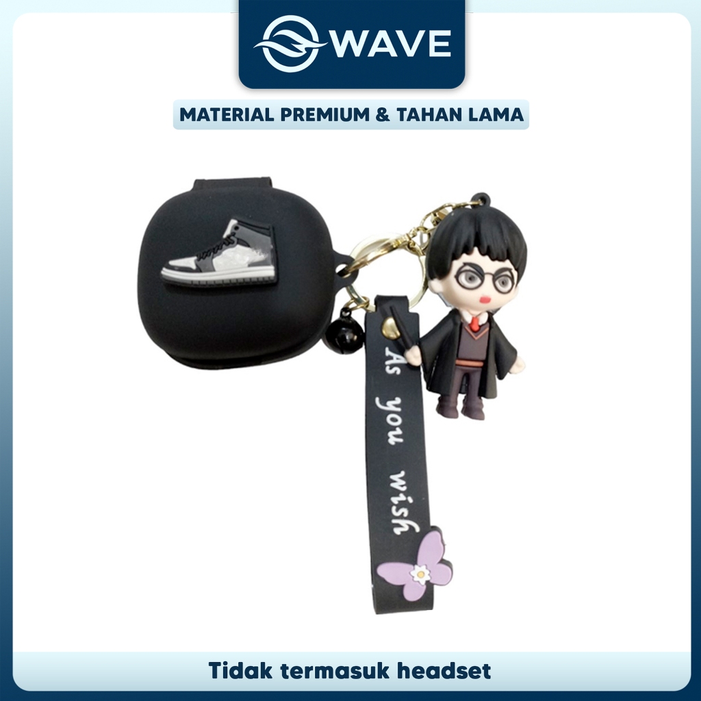 [R50i] Case Karakter Soundcore R50i Jordan Hitam Premium Quality Soft Silicon Gan50