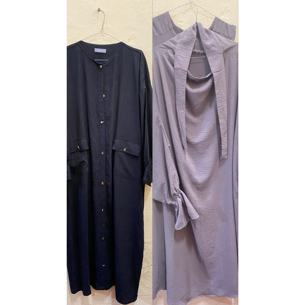 preloved gamis dress abaya overhead crinkle