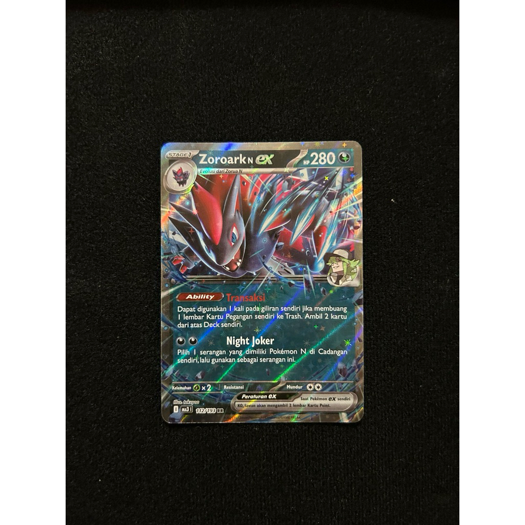 ZOROARK N EX RR ma3 112/193 POKEMON CARD TCG INDONESIA KARTU POKEMON