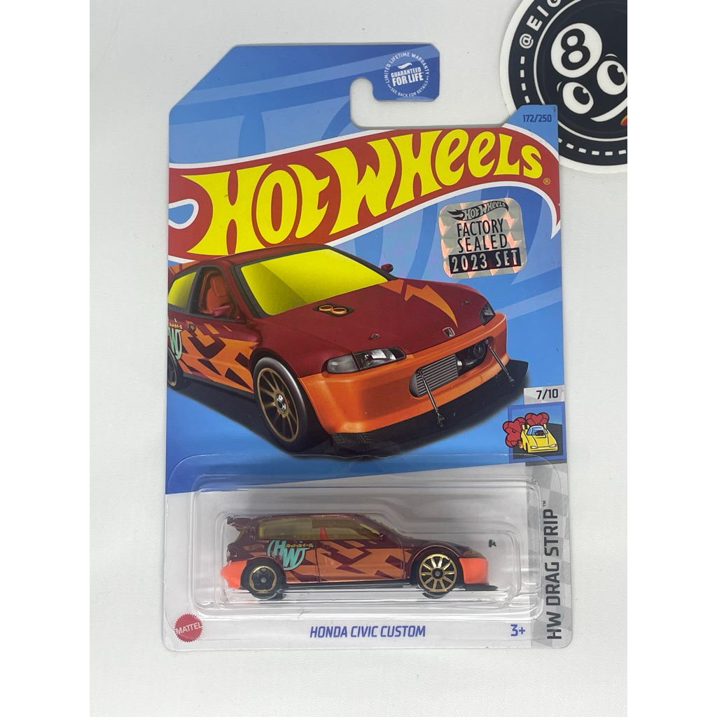 Hot Wheels Honda Civic Custom Kroger Exclusive Factory Sealed 2023 (VHTF) - Hotwheels Free Protektor