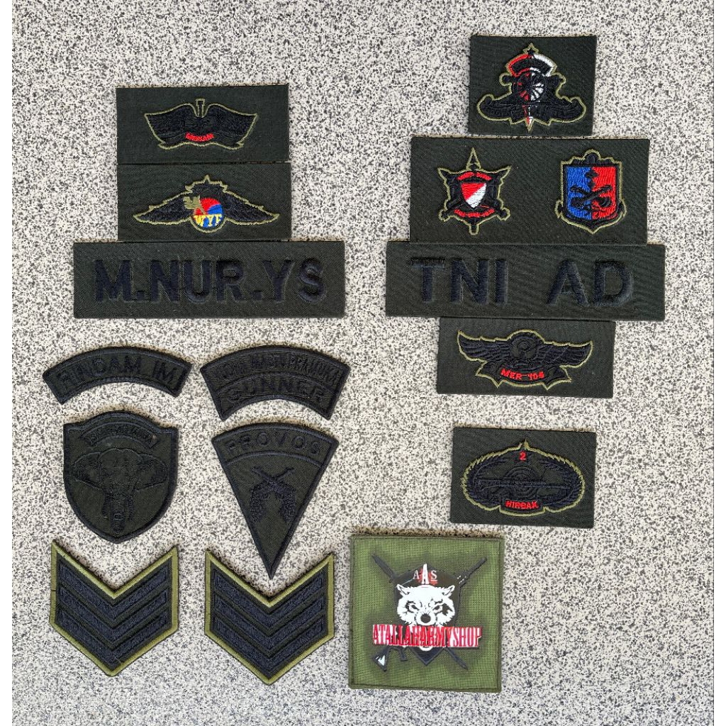 atribut Pdl TNI biasa/perkeras/mika